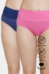 Zivame Anti-Microbial High Rise Full Coverage Tummy Tucker Hipster Panty (Pack of 2) - Multicolor — thumbnail 1